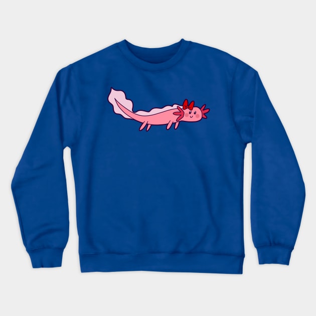 Girly Axolotl Crewneck Sweatshirt by saradaboru